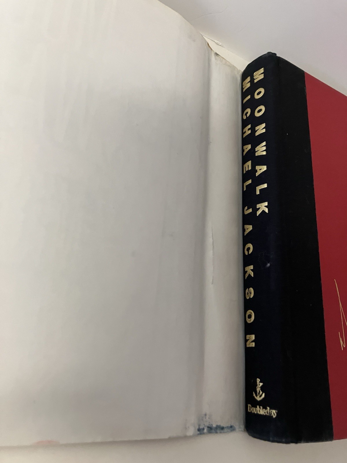 Moonwalk by Michael Jackson 1988 HCDJ Stated First Edition Printed Signature