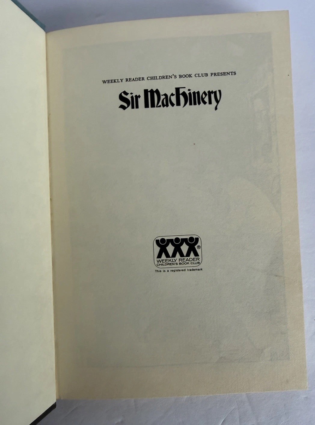 Sir Machinery By Tom Mcgowen Hardcover 1970 weekly reader VTG Children’s Book