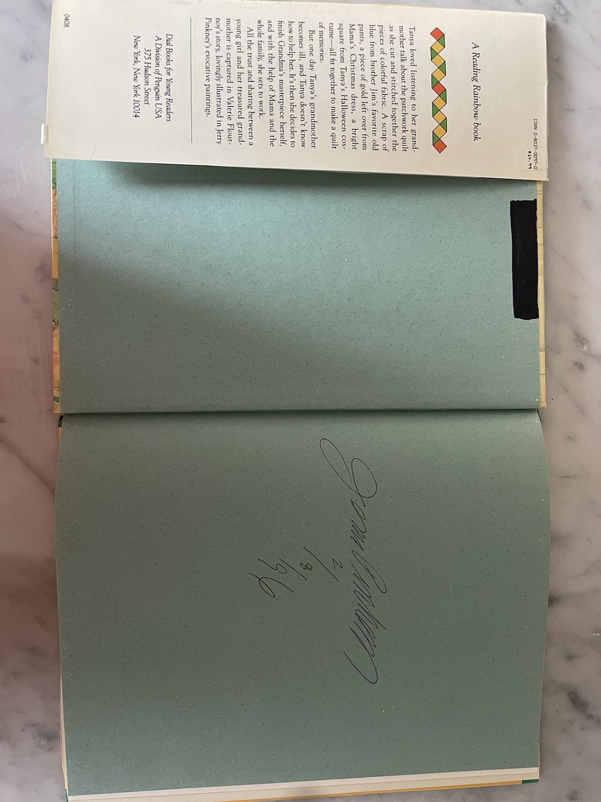 The Patchwork Quilt By Valerie Flournoy Autographed By Illustrator Jerry Pinkney