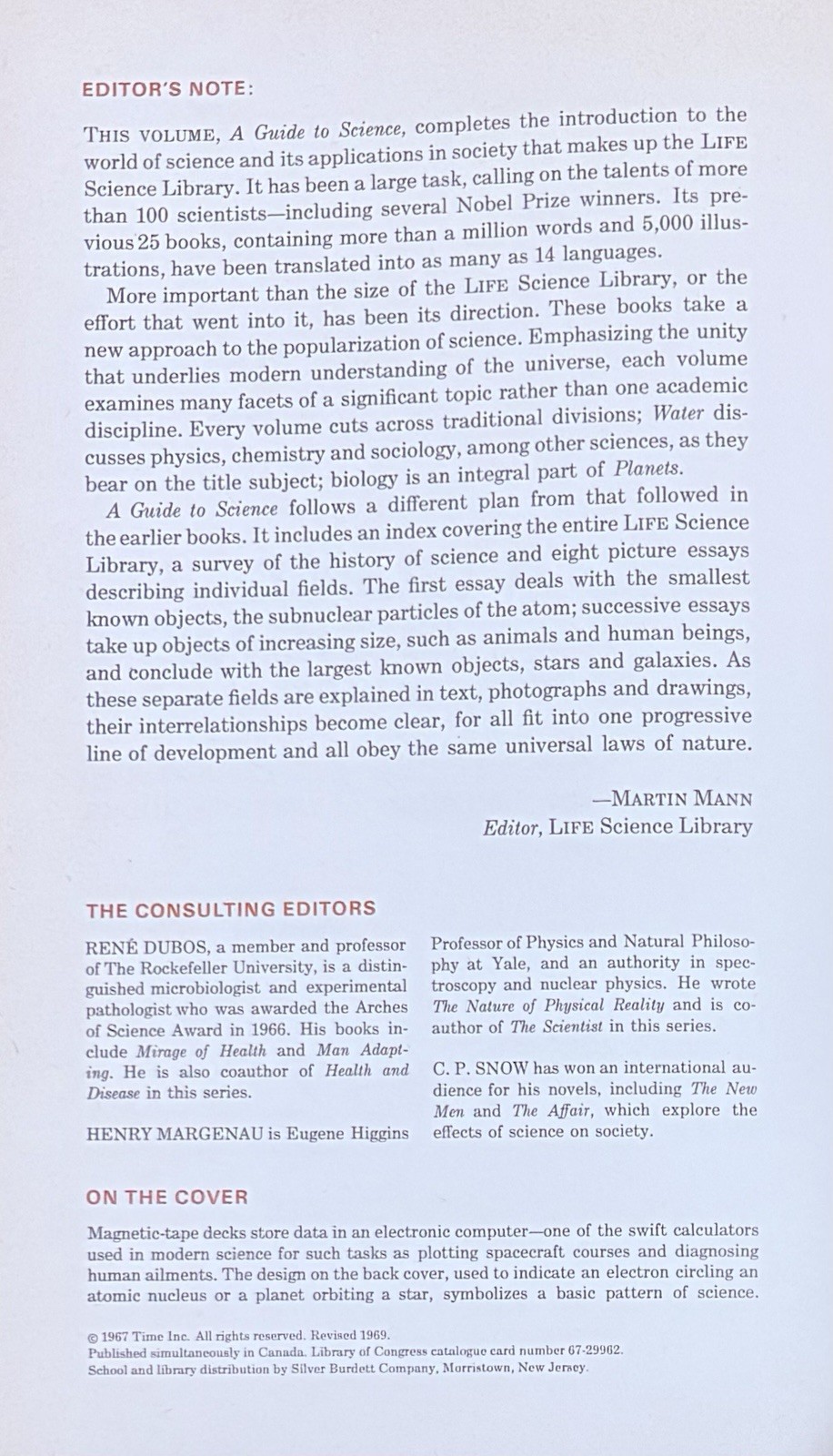 A Guide To Science And Index To The Time Life Science Library. Great Pictures