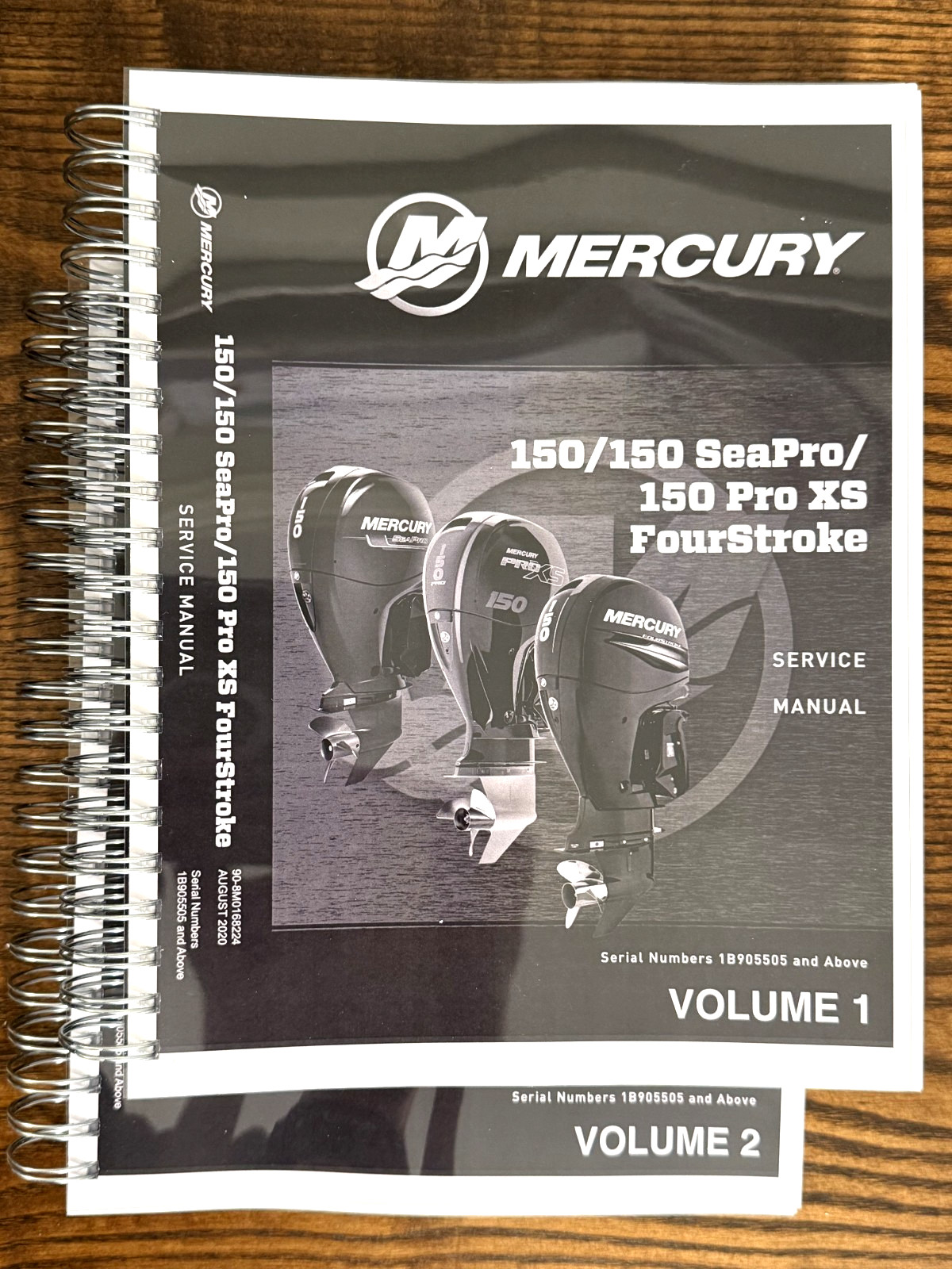 MERCURY 150 SEAPRO 150 PRO XS FOURSTROKE SERVICE MANUAL , BOUND, COVERS, FOLDOUT