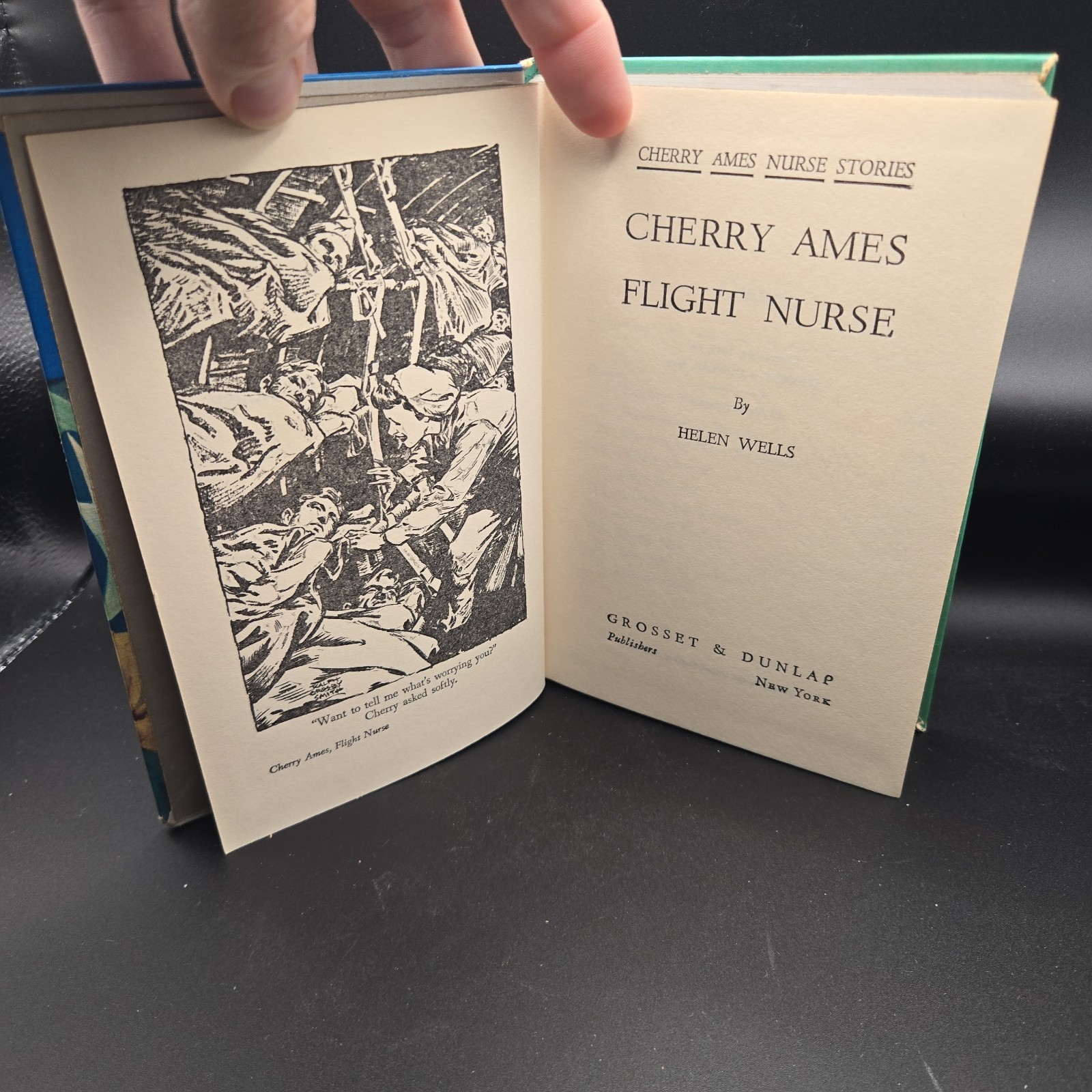 Cherry Ames Flight Nurse by Helen Wells 1945 Hardcover Grosset & Dunlap