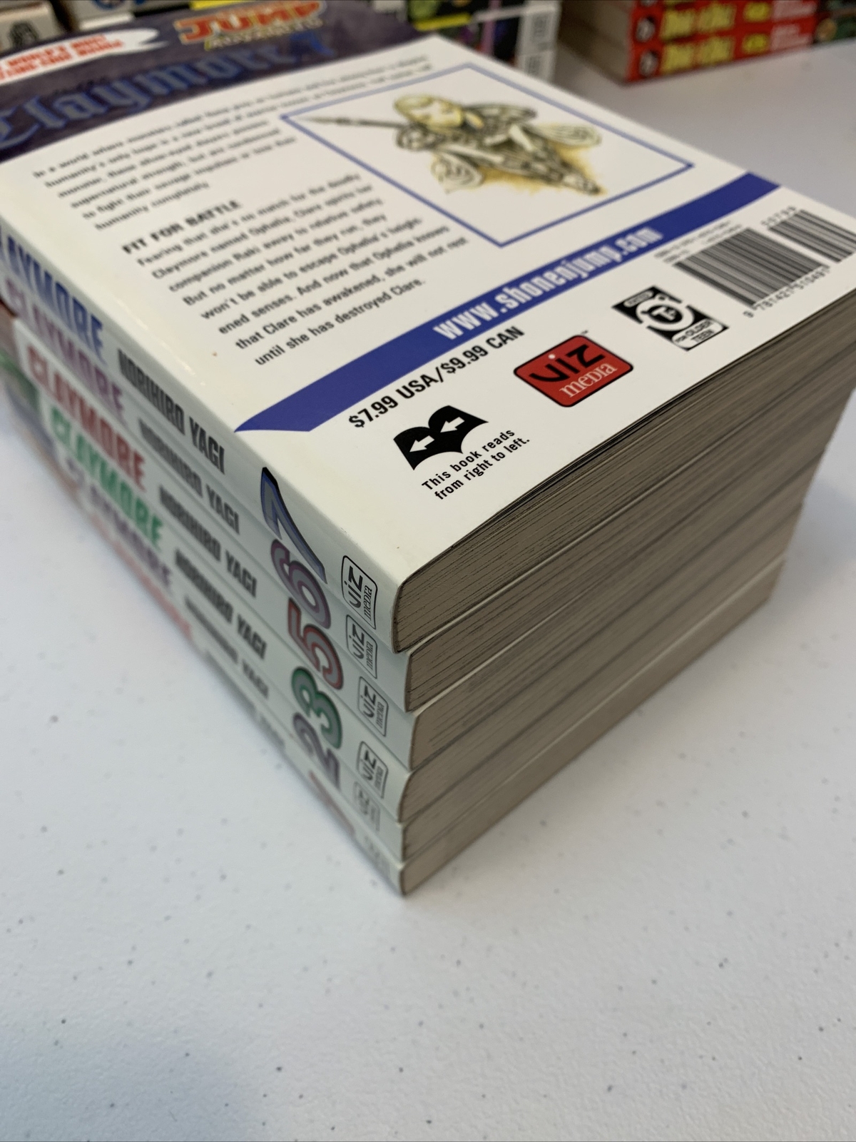 Claymore Manga Shonen Jump Advanced Books Norihiro Yagi – Lot of 6- #1,2,3,5,6,7