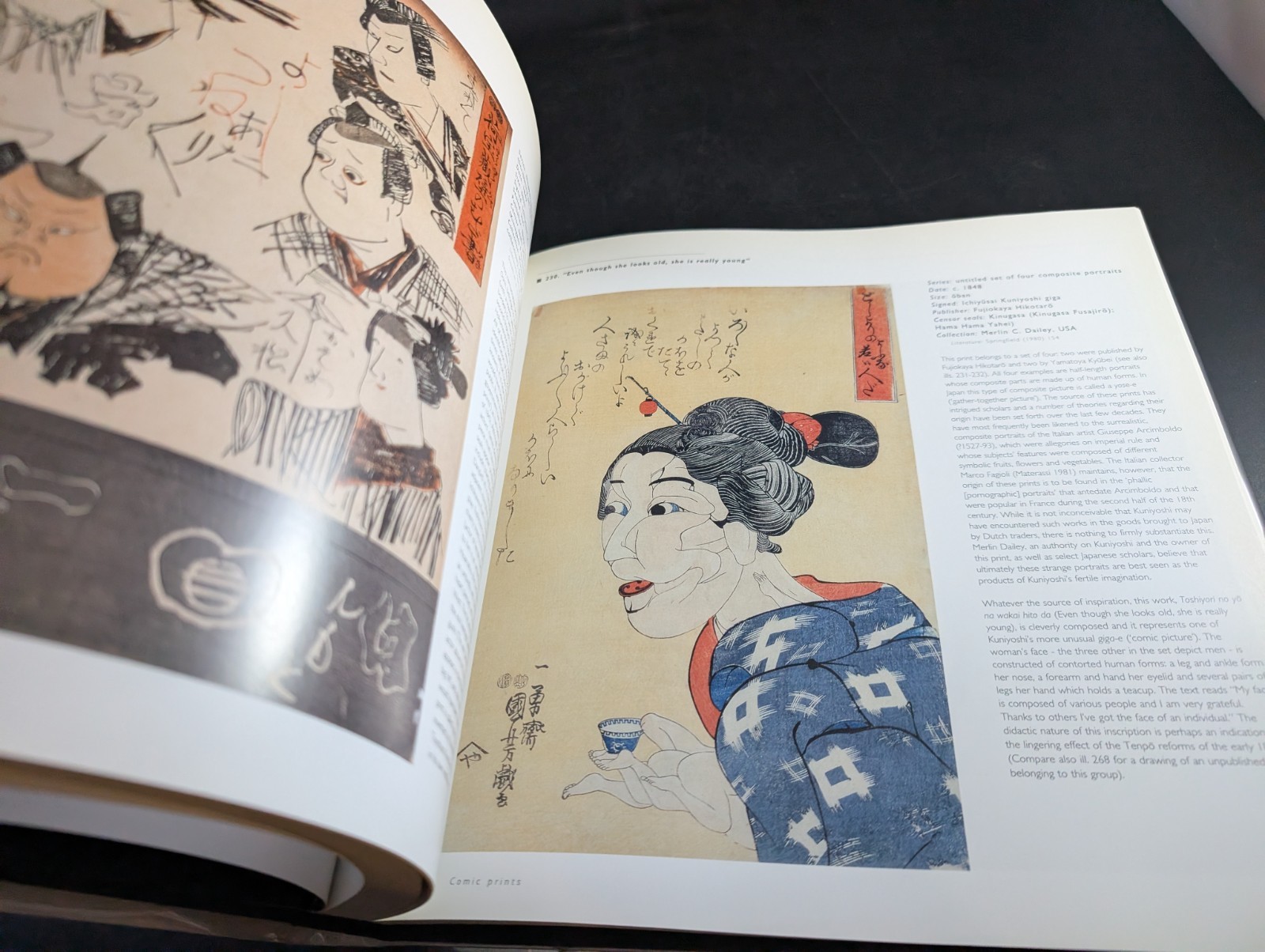 x2 Art Book Lot Heroes & Ghosts Japanese Prints by Kuniyoshi Ghosts & Demons LS