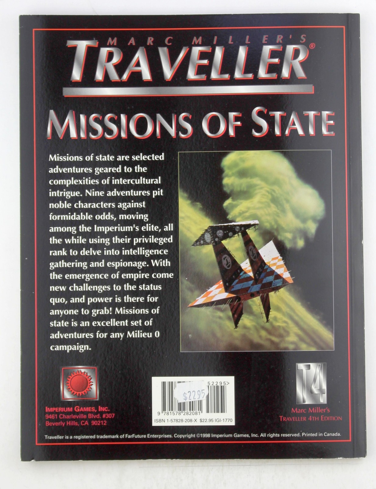 Missions of State (Marc Miller’s Traveller – T4) Lee, Tony (editor) Traveller Im