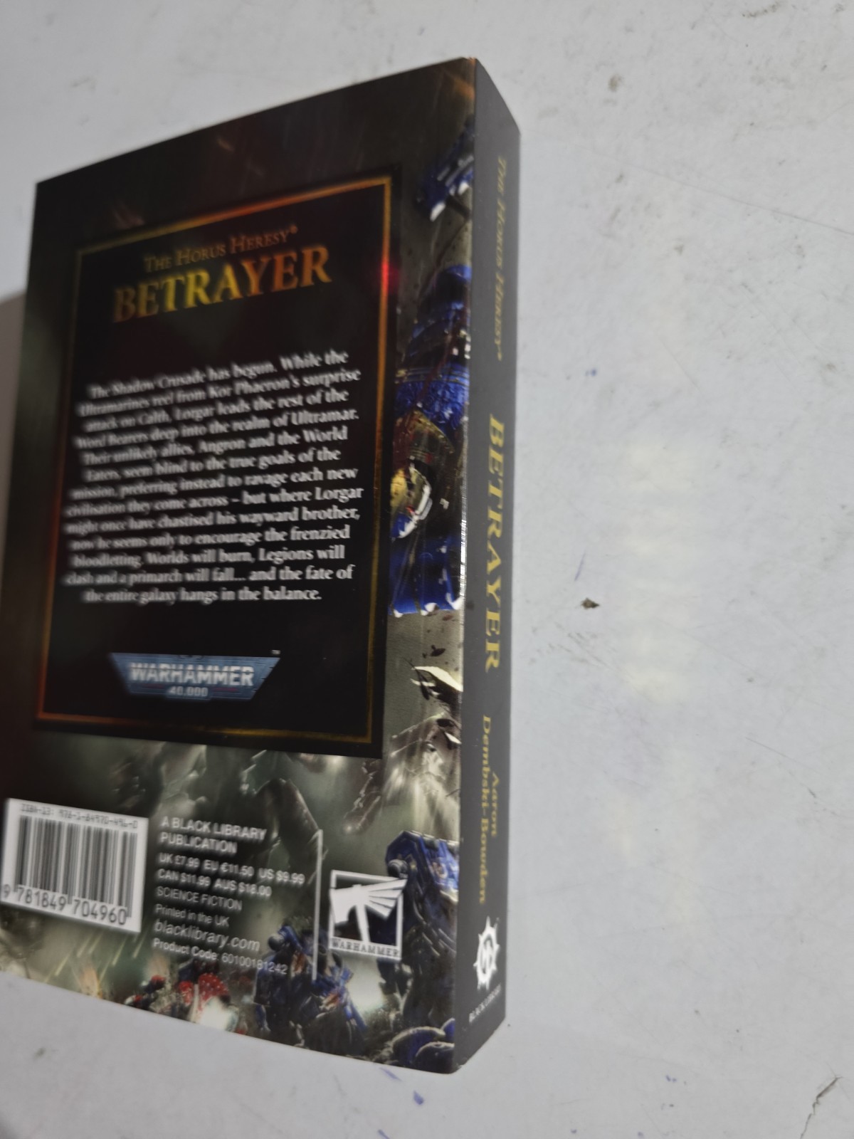 Betrayer by Aaron Dembski-Bowden TPB HORUS HERESY BLACK LIBRARY