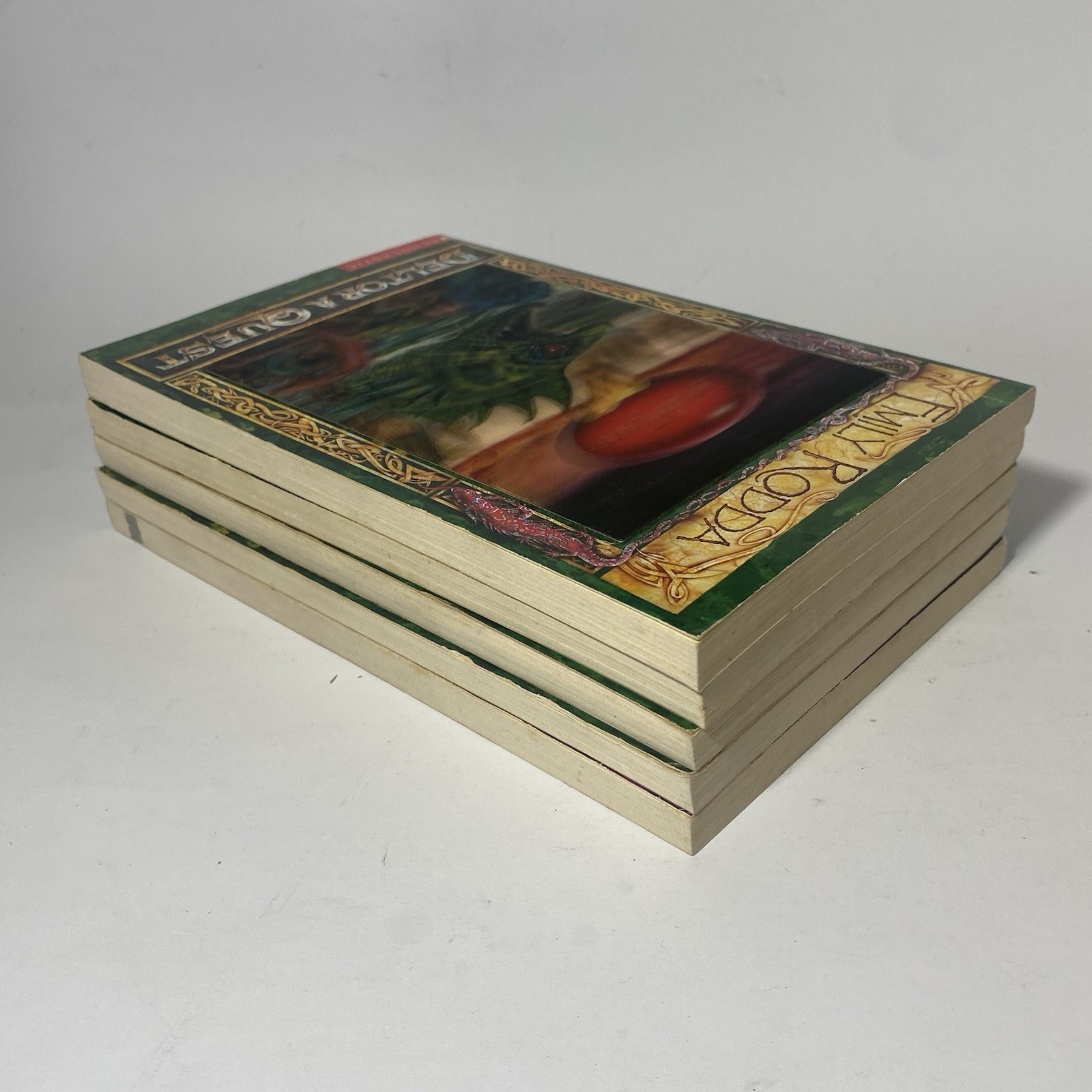 Deltora Quest 3 Books 1 2 3 8 + Quiz Book Holographic Cover Art Emily Rodda PB