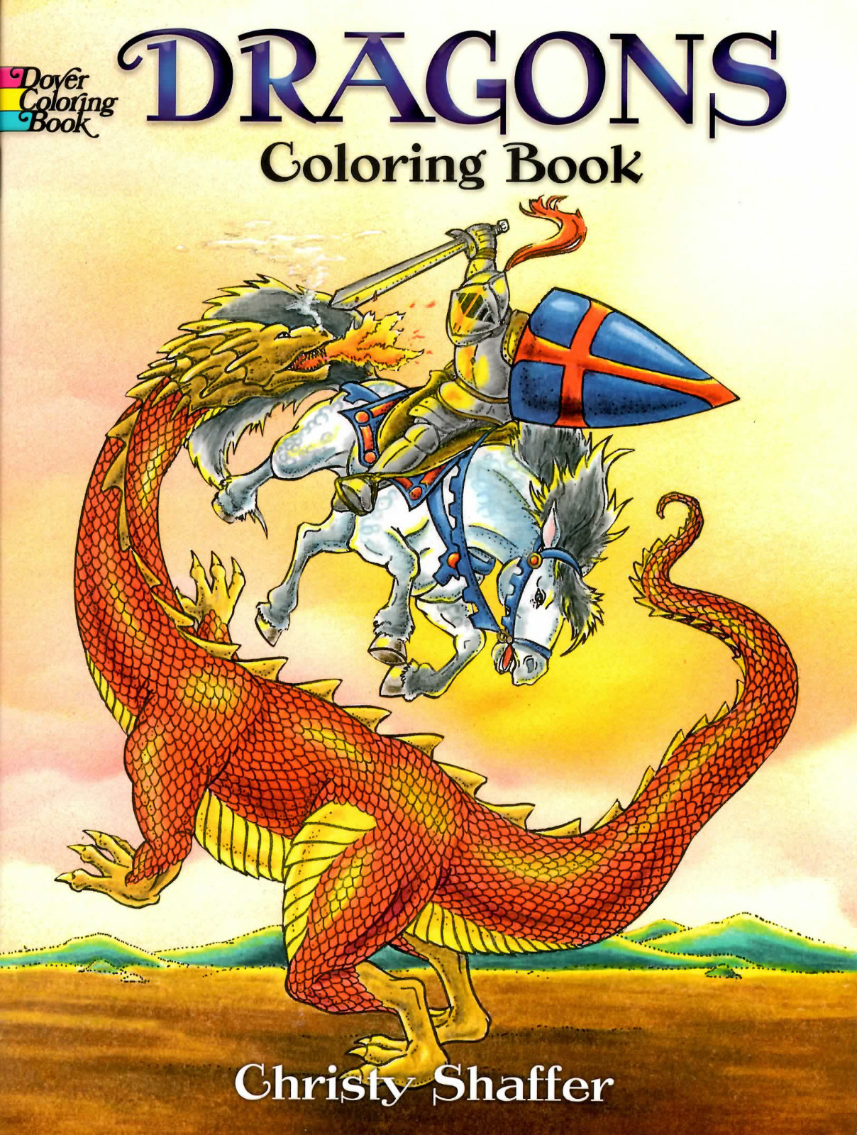 Dover Coloring Bks.: Dragons Coloring Book by Christy Shaffer (2002, Paperback)