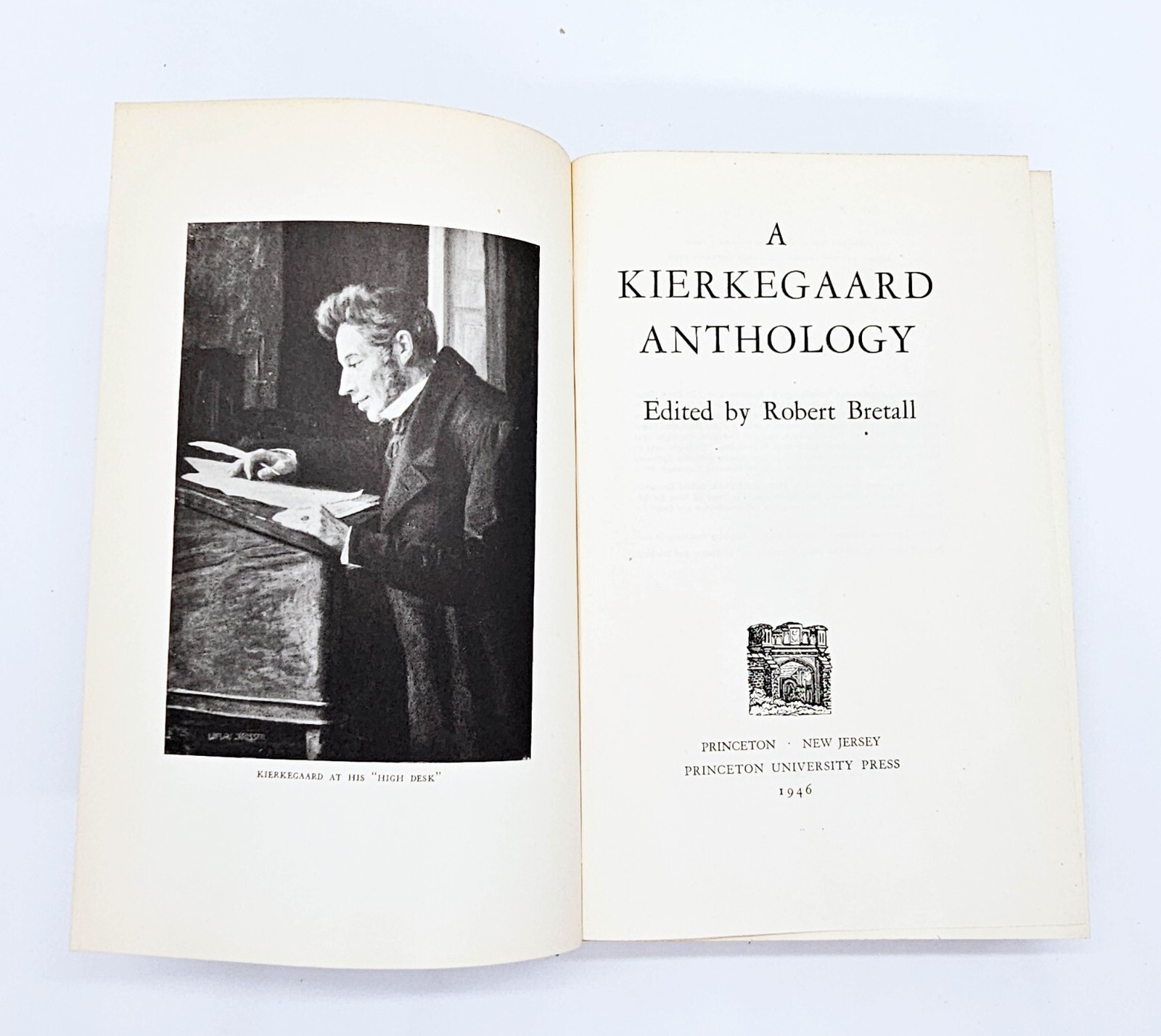 A Kierkegaard Anthology, Bretall (Ed) 1946 1st Edition, HC Dust Jacket 487 pp