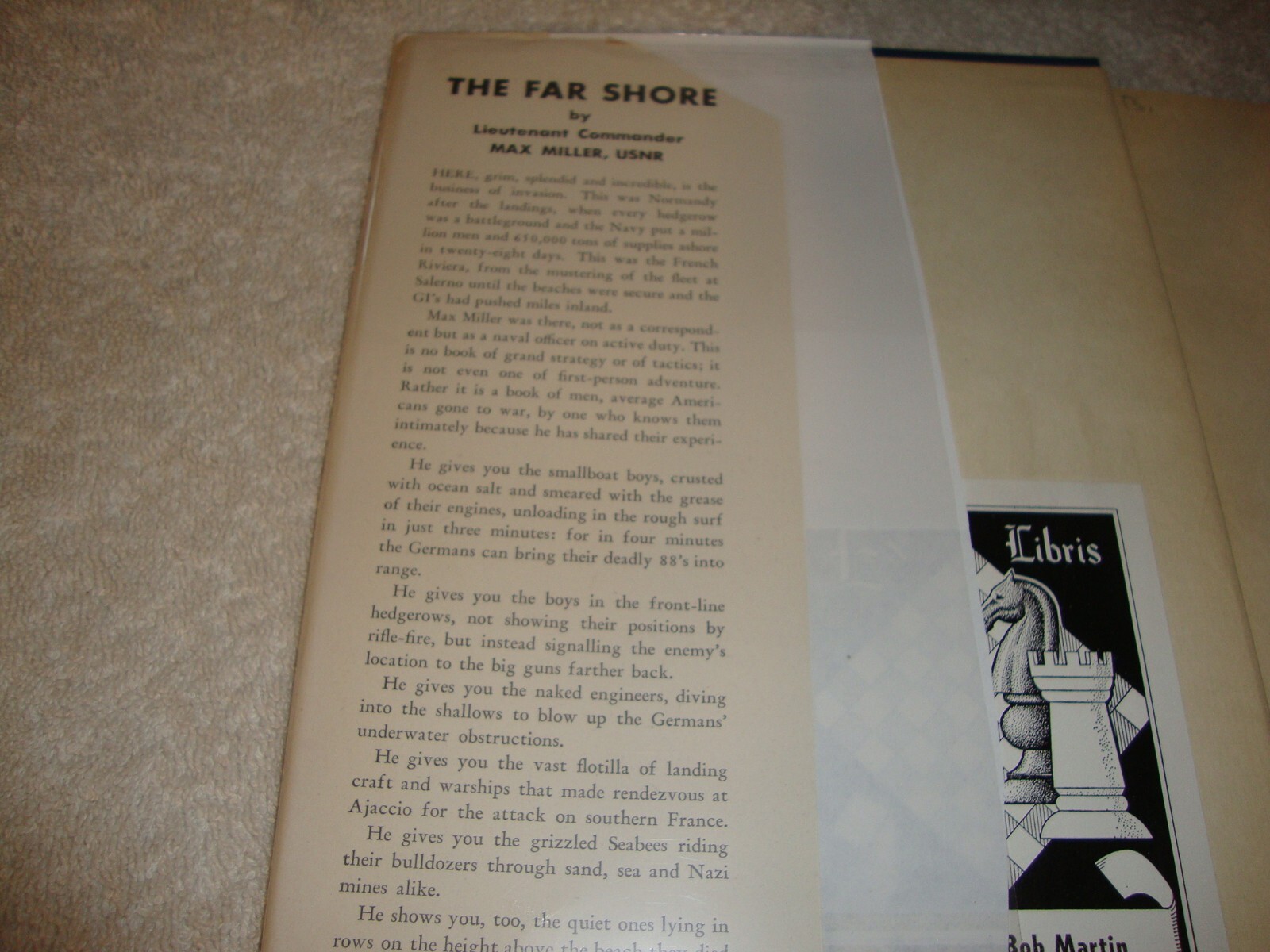 The Far Shore by Max Miller hc/dj 1945 1st Edition