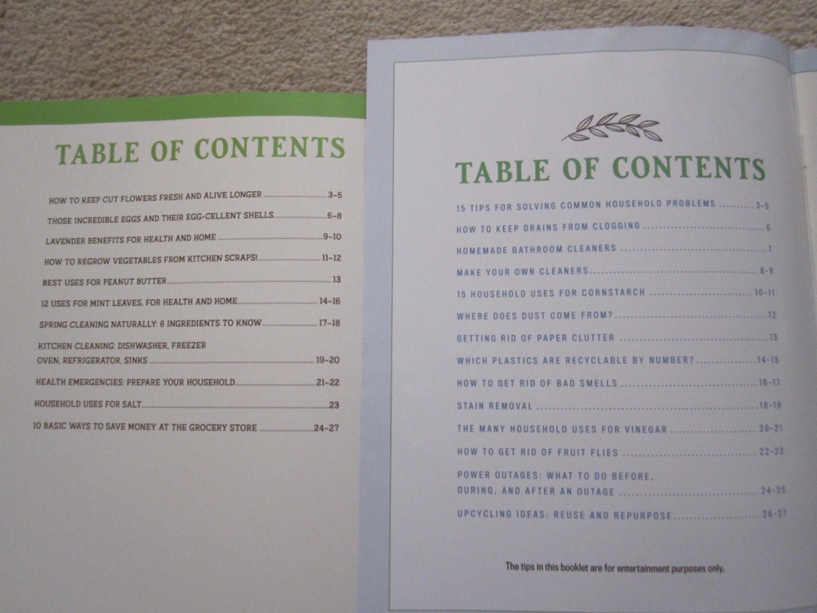 Farmer’s Almanac Household Tips & Tricks Booklets , 2023 &2025, Boys Town Press