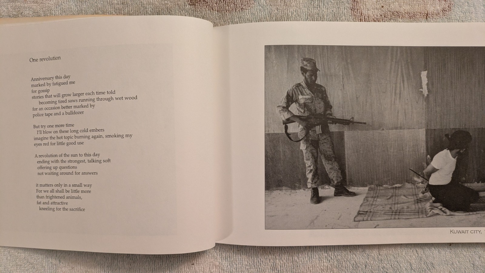 John Gaps III, GOD LEFT US ALONE HERE: A Book of War, PB, 1997, SIGNED, 86 Pages