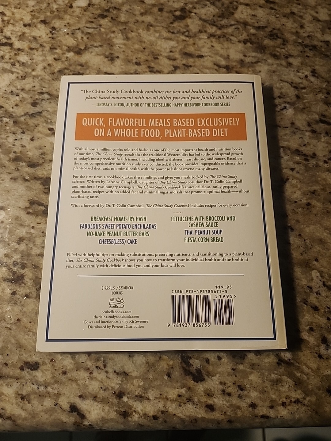 The China Study Cookbook 120 Whole Food Plant-Based Recipes 2013 284 pgs D7