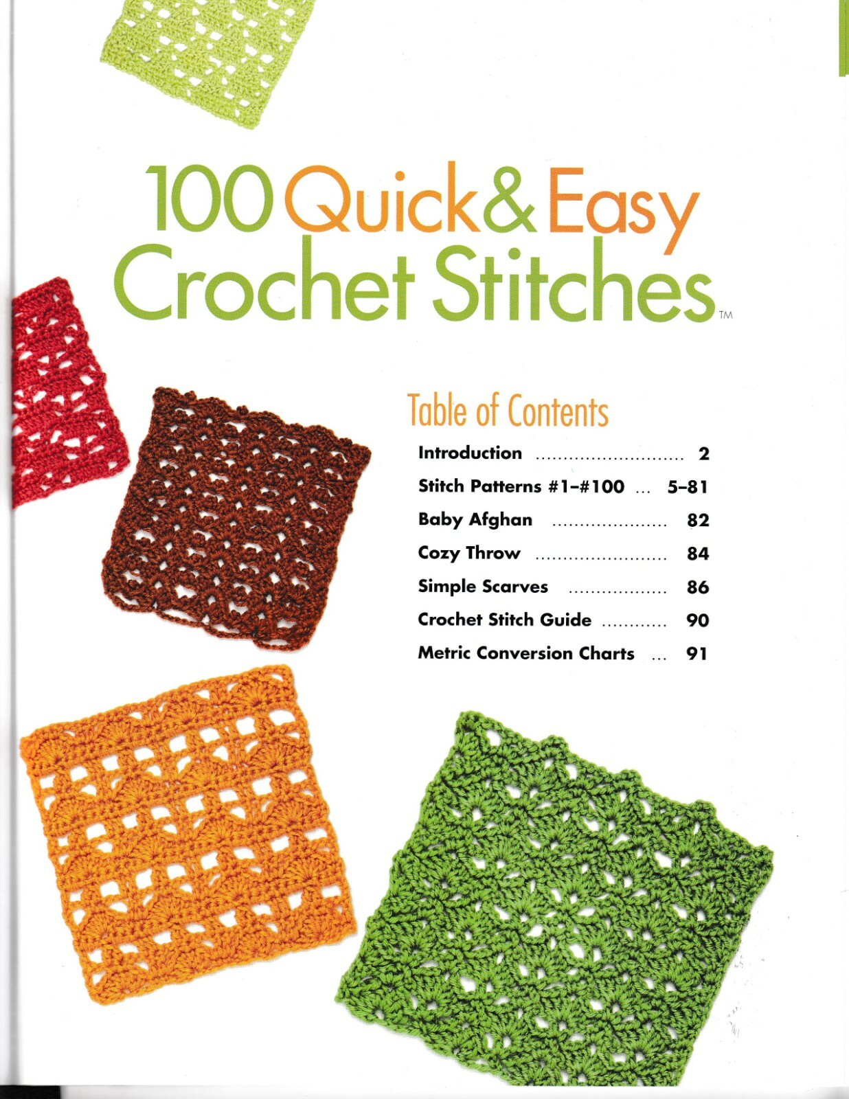 100 Quick & Easy Crochet Stitches | Annie’s 871379 (Orig Price $14.95) NEW!