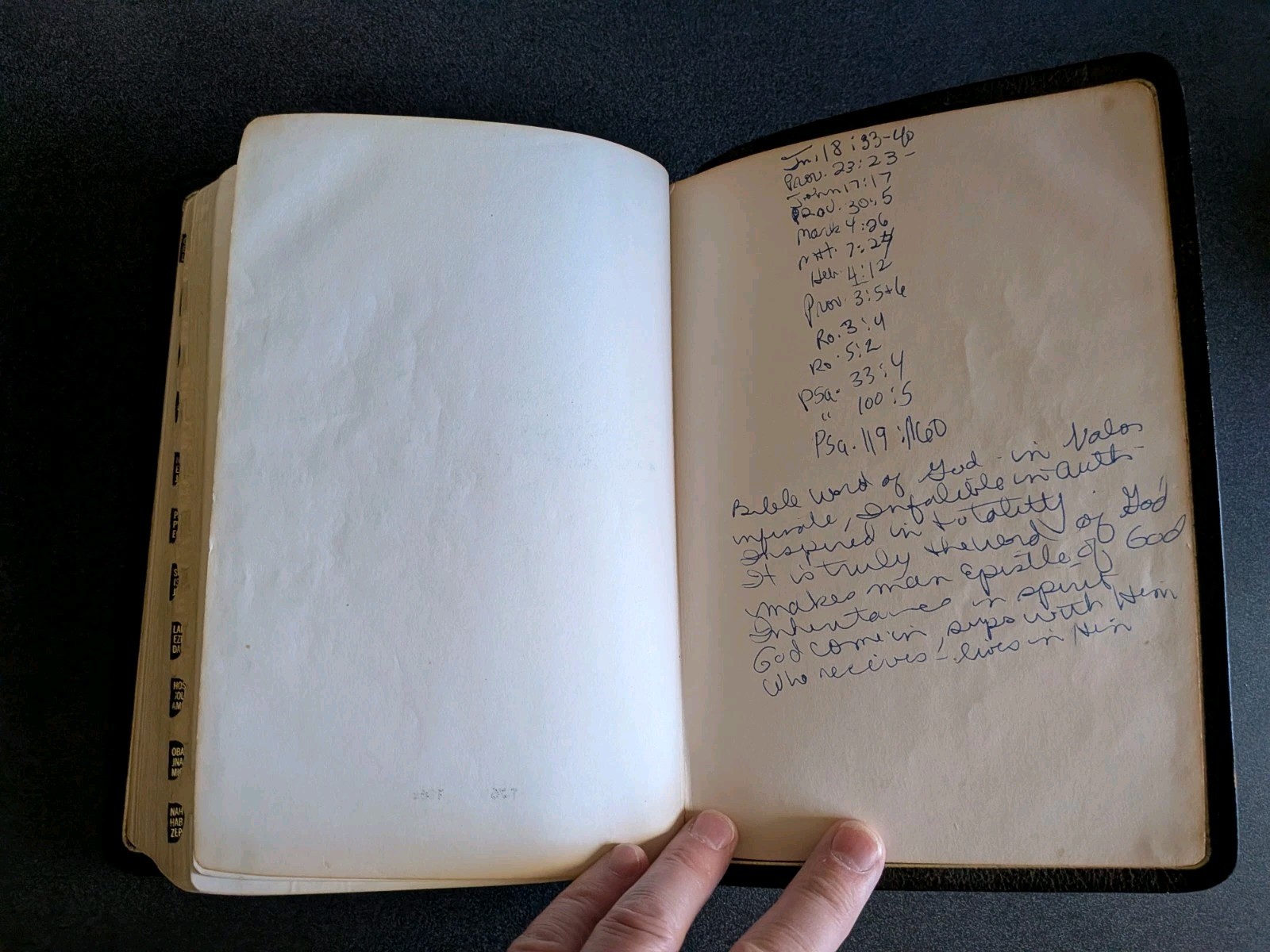 Holy Bible Scofield Reference Edition, 1945 Leatherbound, Indexed Oxford Press