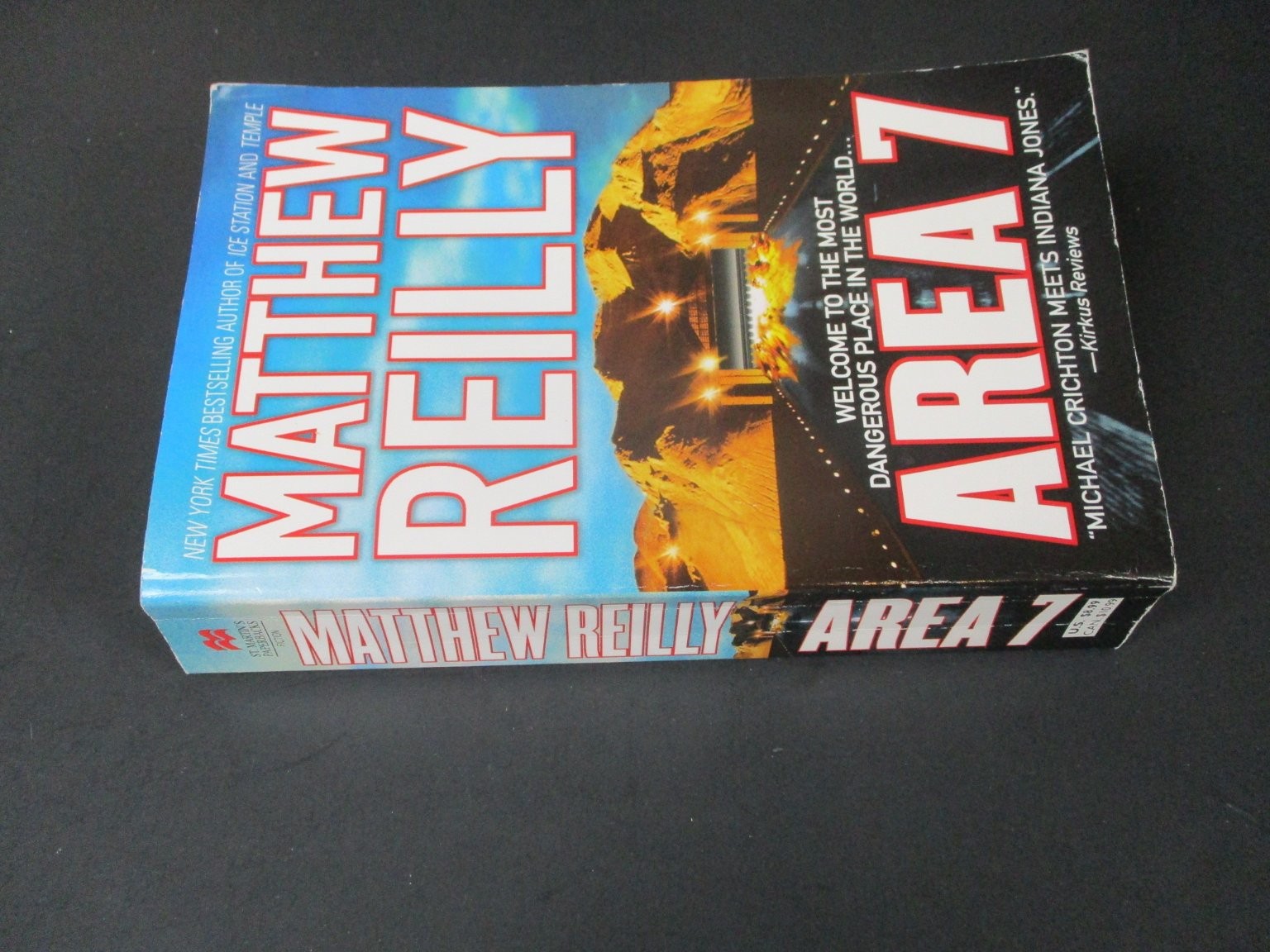 Area 7 Matthew Reilly 2003 Shane Schofield Thriller St. Martin’s Paperbacks