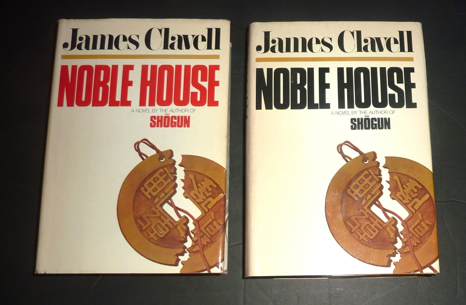 Noble House by James Clavell – 1st Edition 1981 Hardcover Vol. 1 & 2 Book Club