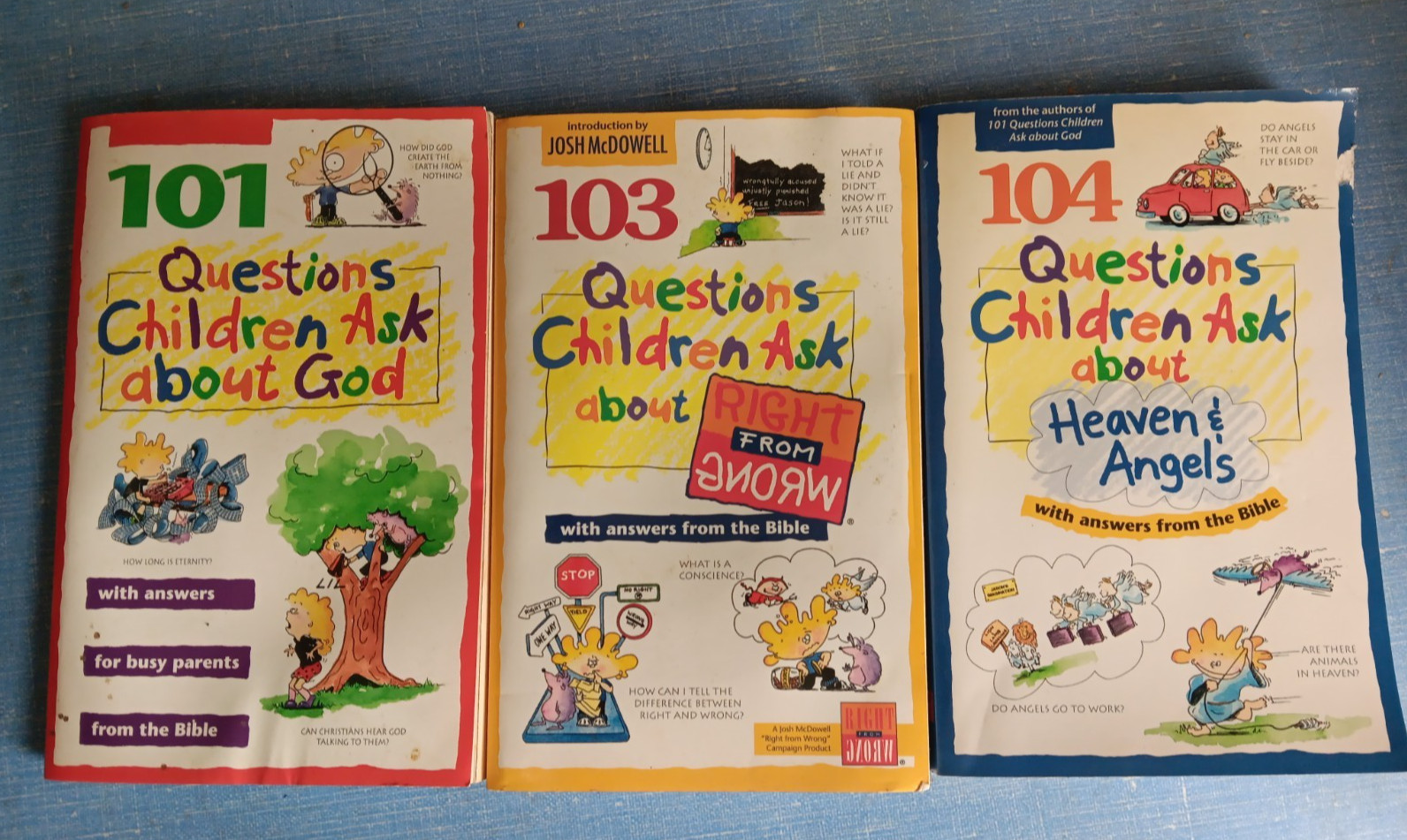 101-103-104 Questions Children Ask… by David R. Veerman 1992, Trade Paperback