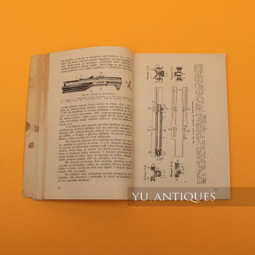 FNRY Federal People Republic Of Yugoslavia Book Rule 37mm Anti Aircraft Gun 1939