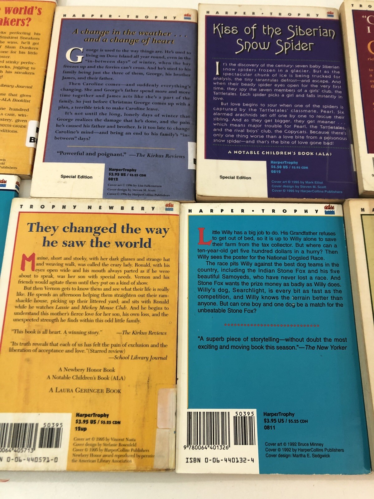 Lot of 10 – Mixed Children’s and Young Adult’s Books – Harper Trophy Publisher