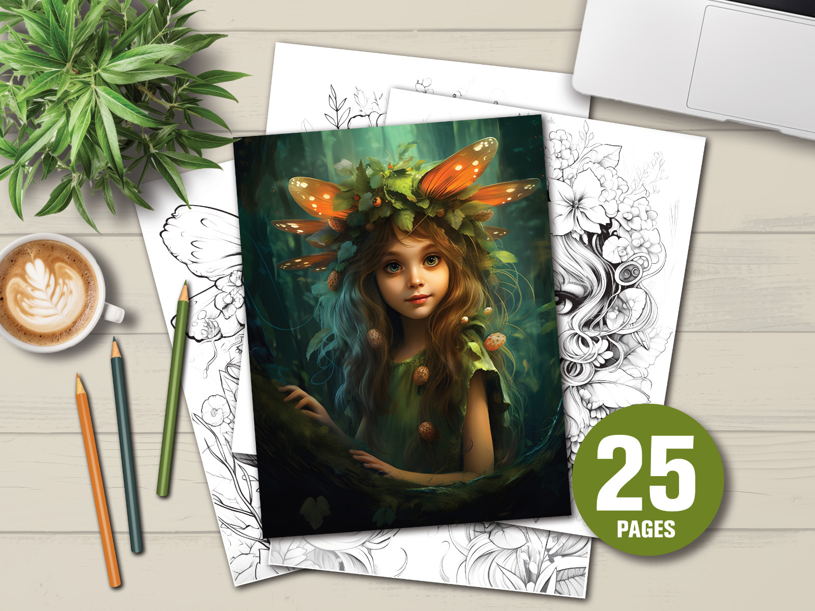 Adult Coloring Pages Bundle Fairy bundle 430 pages Printable Pages