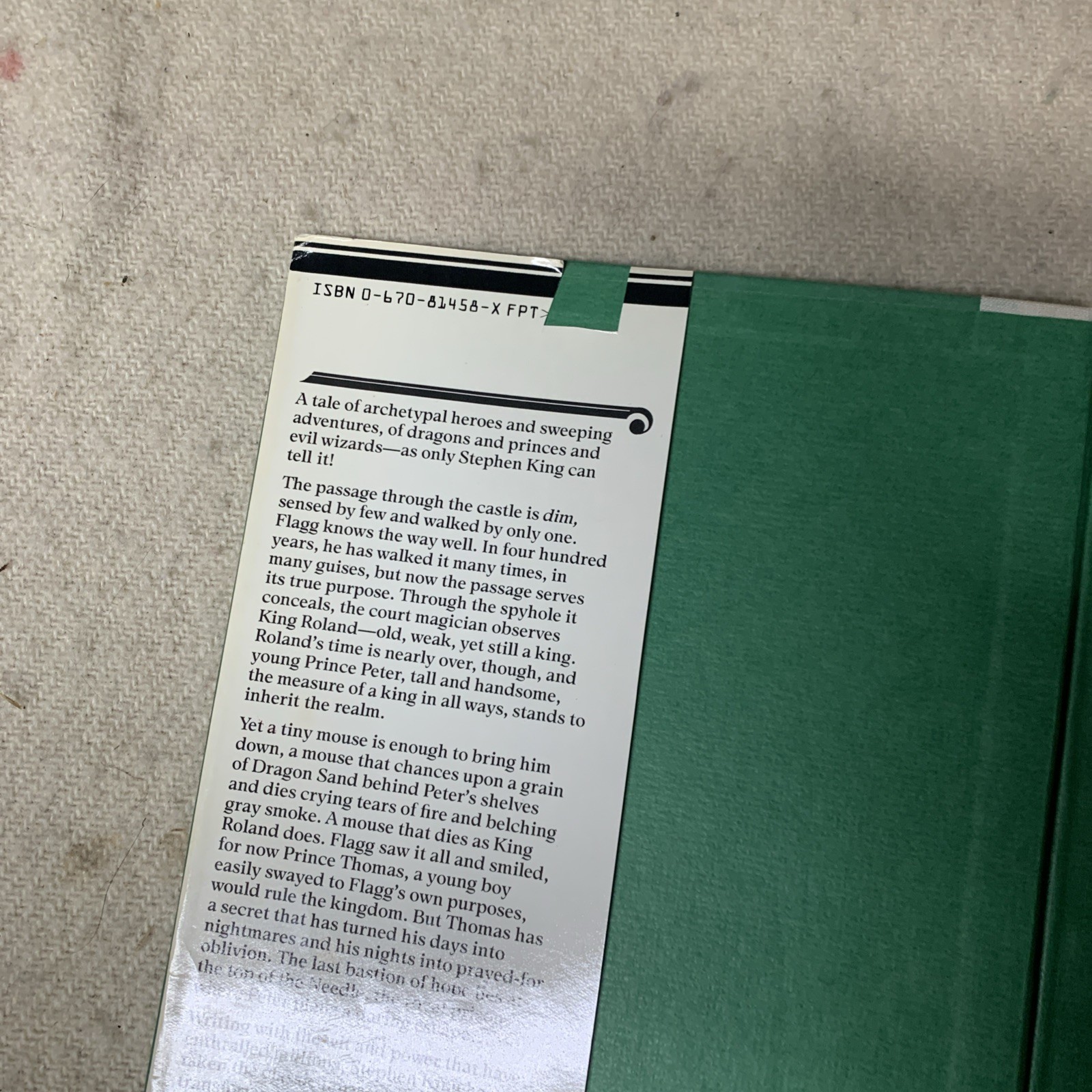 1987 The Eyes of the Dragon by Stephen King First Edition Hardcover Dust Jacket