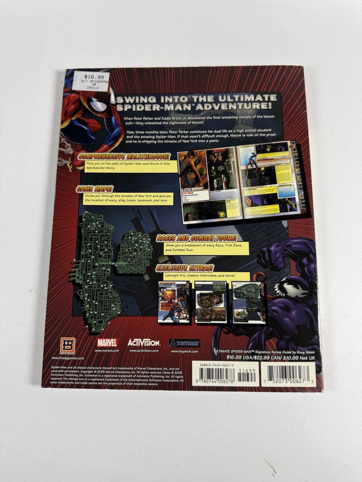 Ultimate Spider-Man – Brady Games Official Strategy Guide Book