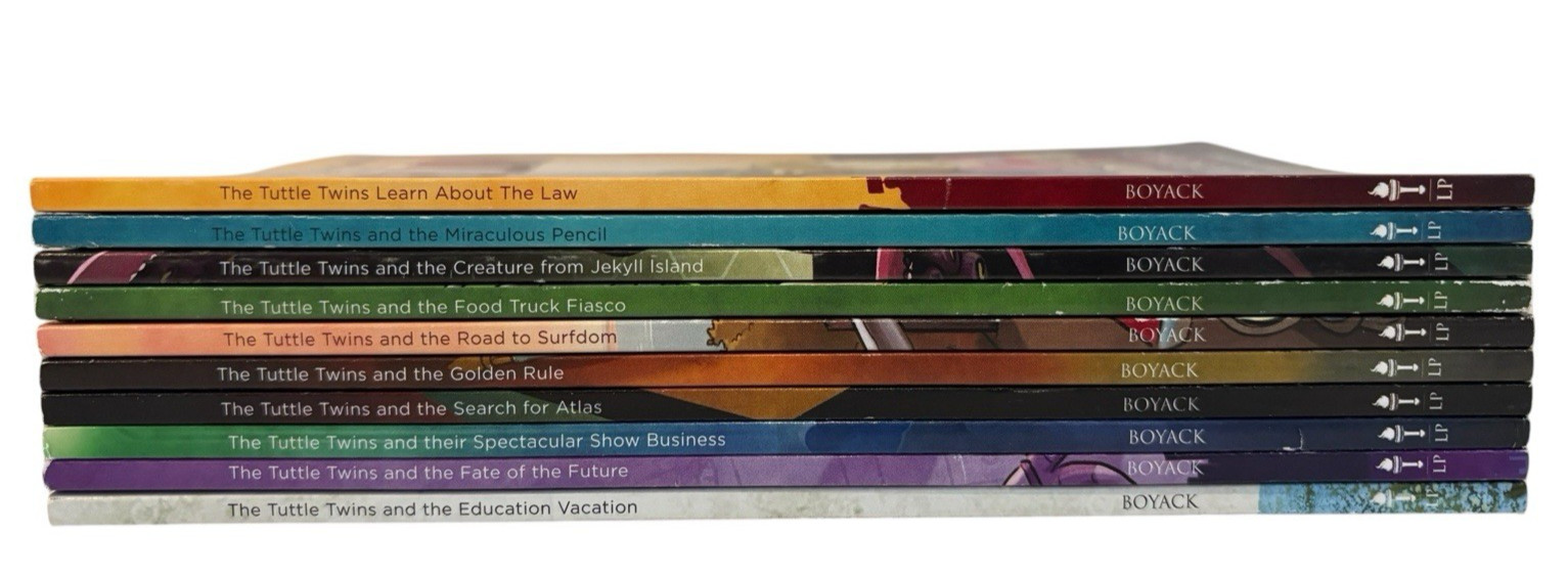The Tuttle Twins Lot Set of 10 Paperback Books Connor Boyack Homeschool Teacher