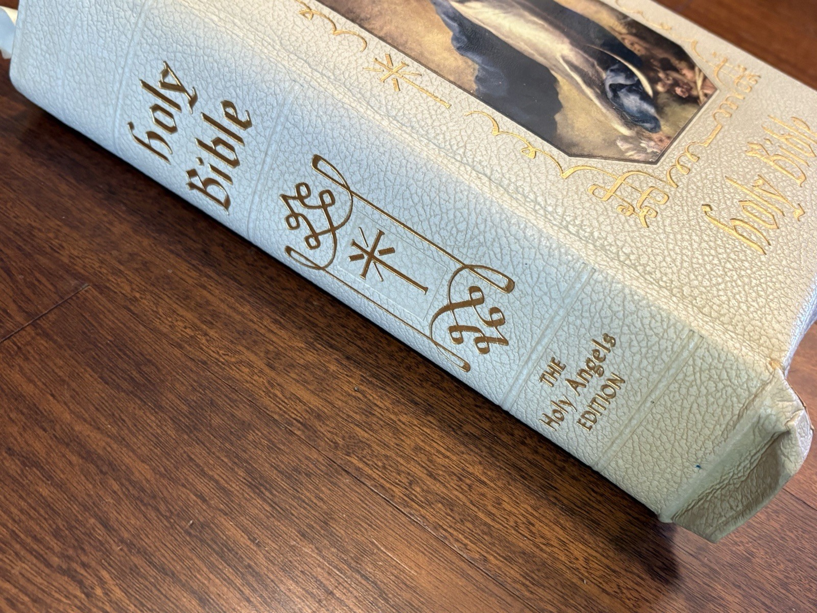 Vintage 1958 Holy Bible The Holy Angels Edition Catholic Press Inc. Illustrated