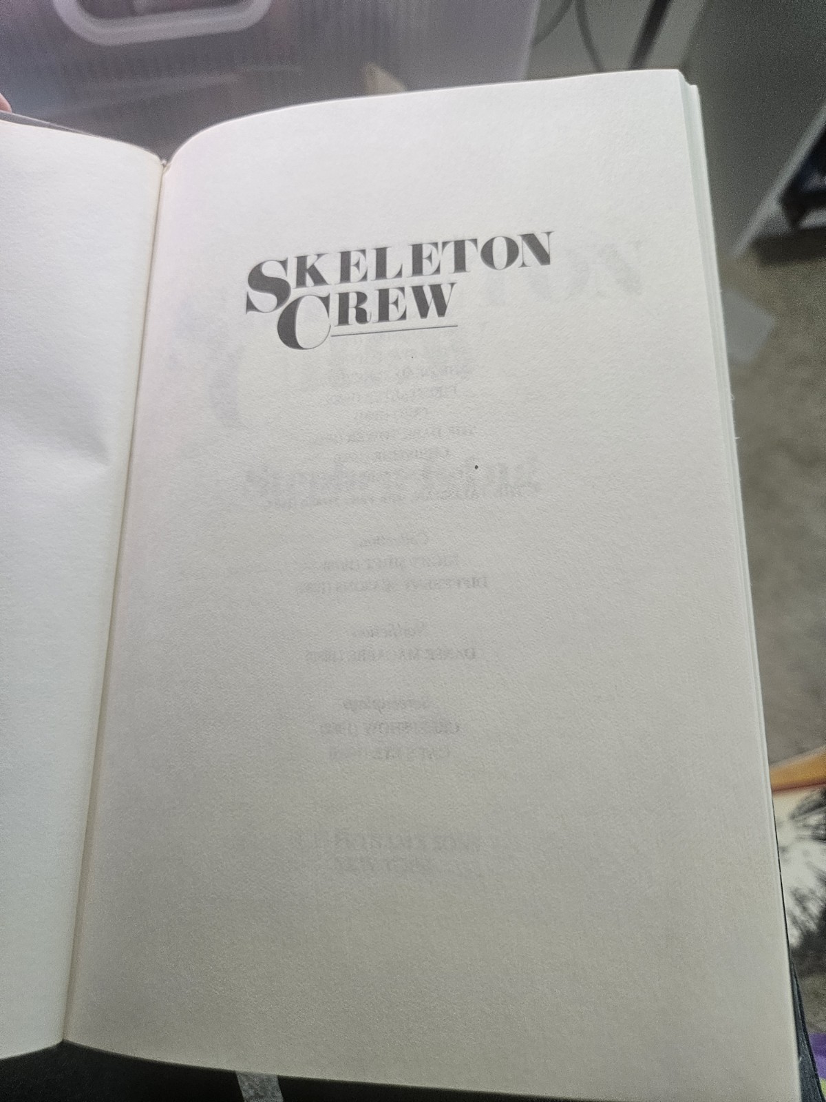 Vintage Skeleton Crew Stephen King G P Putnam’s Sons Black HC DJ 1985 USA