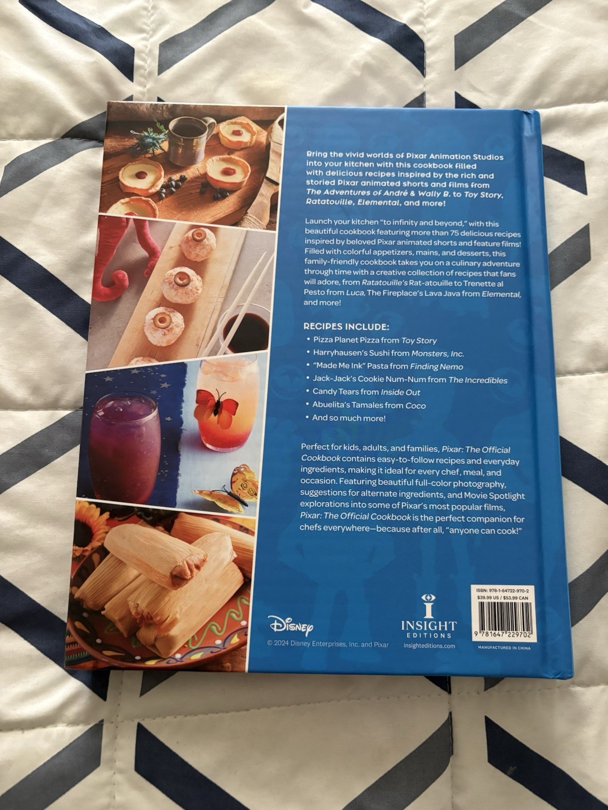 Pixar: The Official Cookbook by Tara Theoharis (English) Hardcover Book