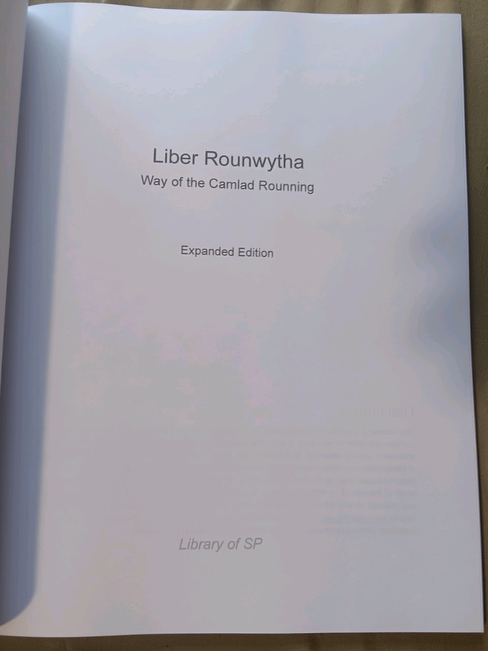 Liber Rounwytha expanded ed. Anton long order of nine angles Satanism ONA/O9a