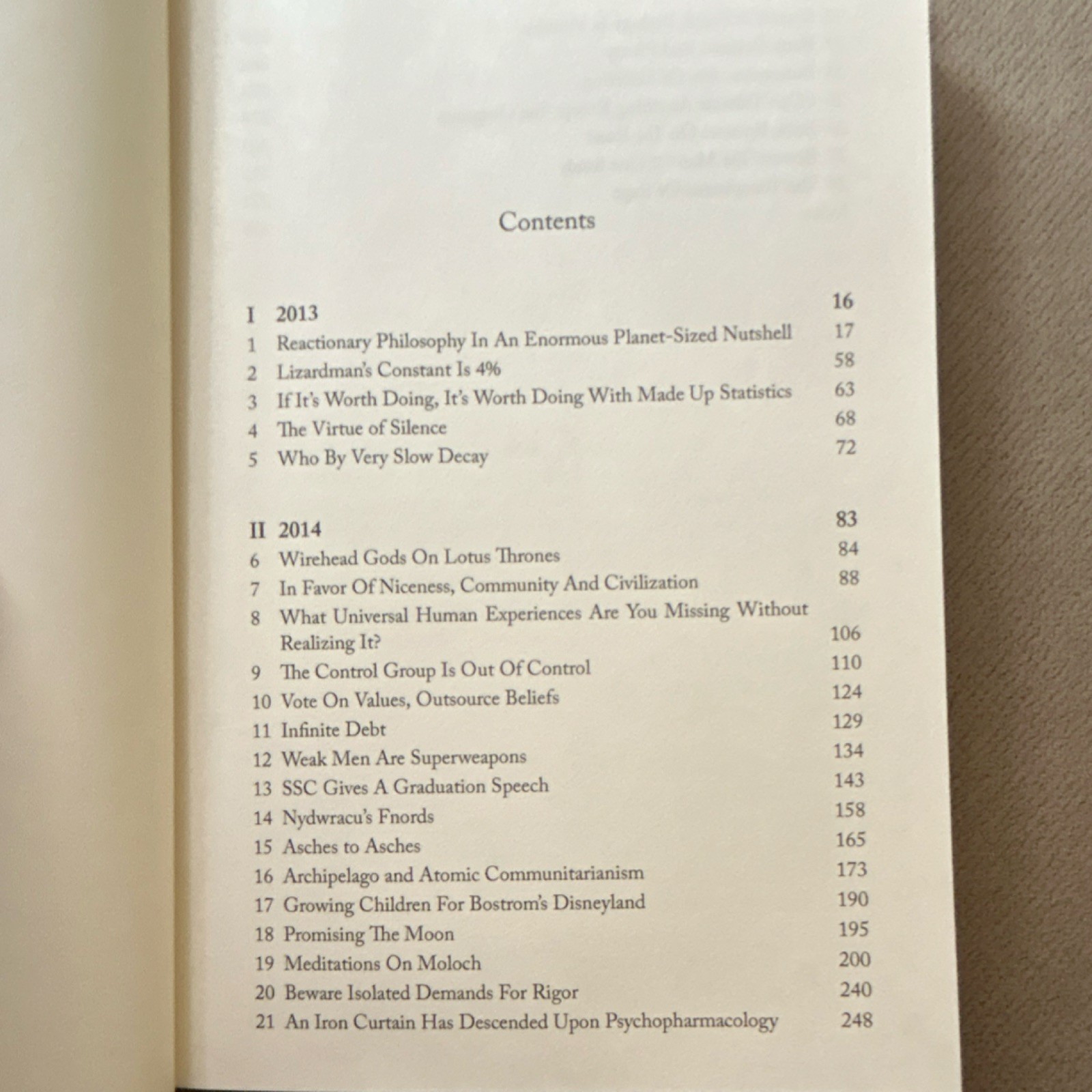 Slate Star Codex Essays Vol I Scott Alexander Hardcover First Ed AI Philosophy