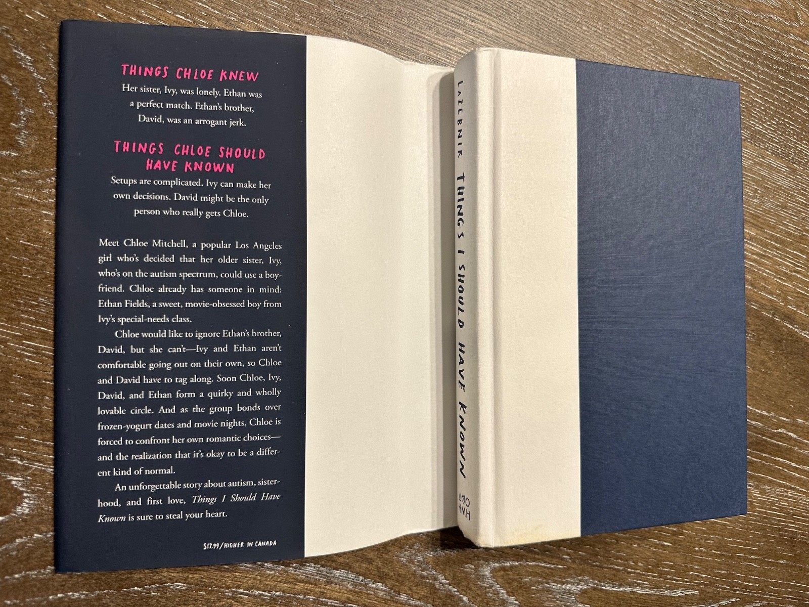 Things I Should Have Known – Claire LeZebnik – 1st Printing – HCDJ – 2017 (YA)