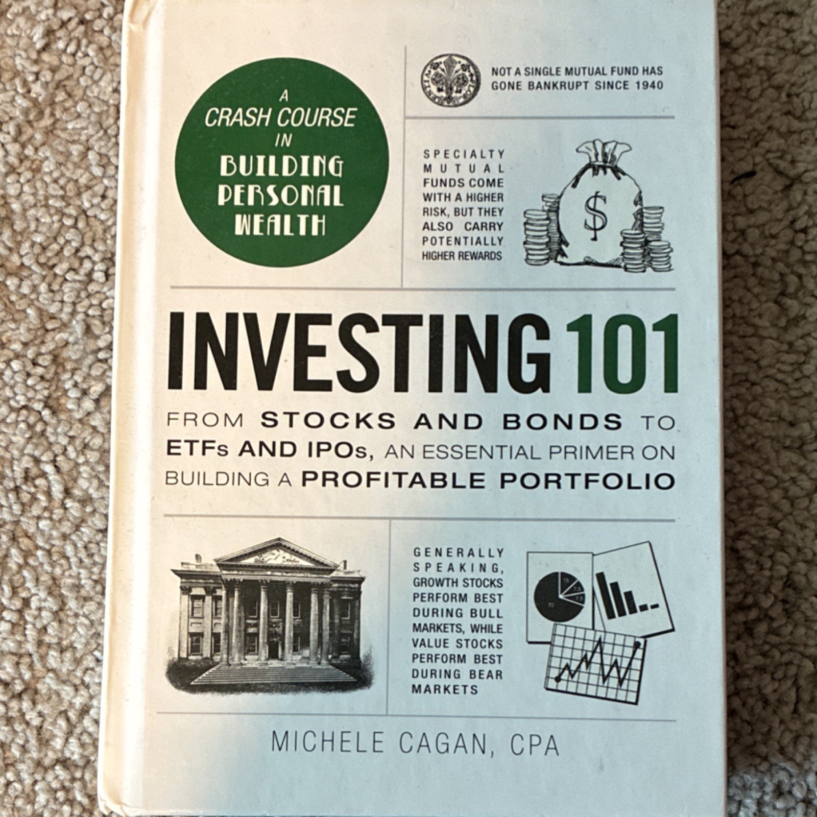 Adams Media Investing 101 Michele Cagan Hardcover 2016 Finance Investing Book