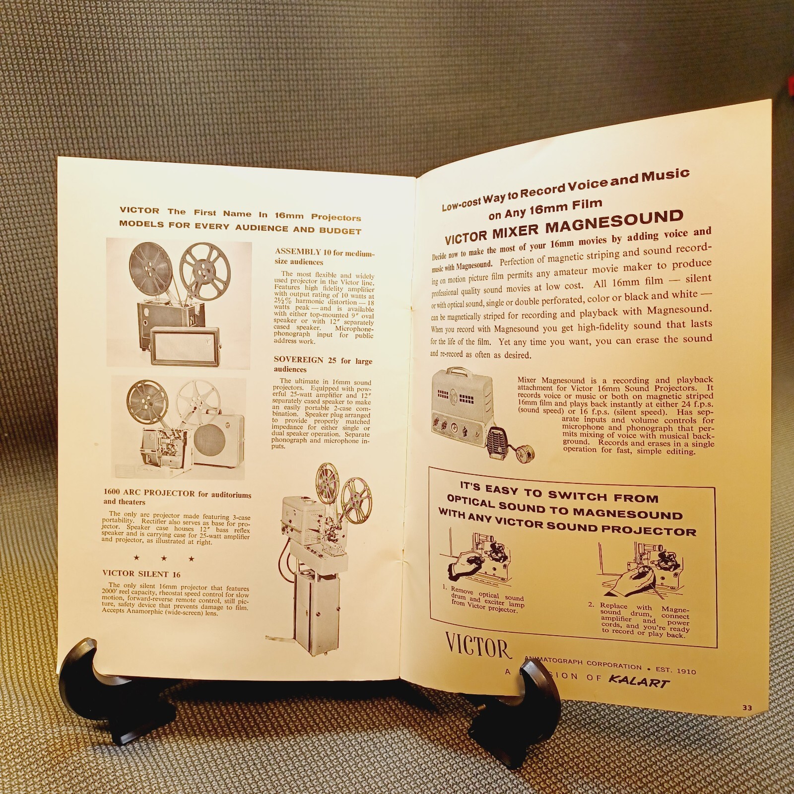 Editing for Better Movies instructional educational booklet – 34 pages