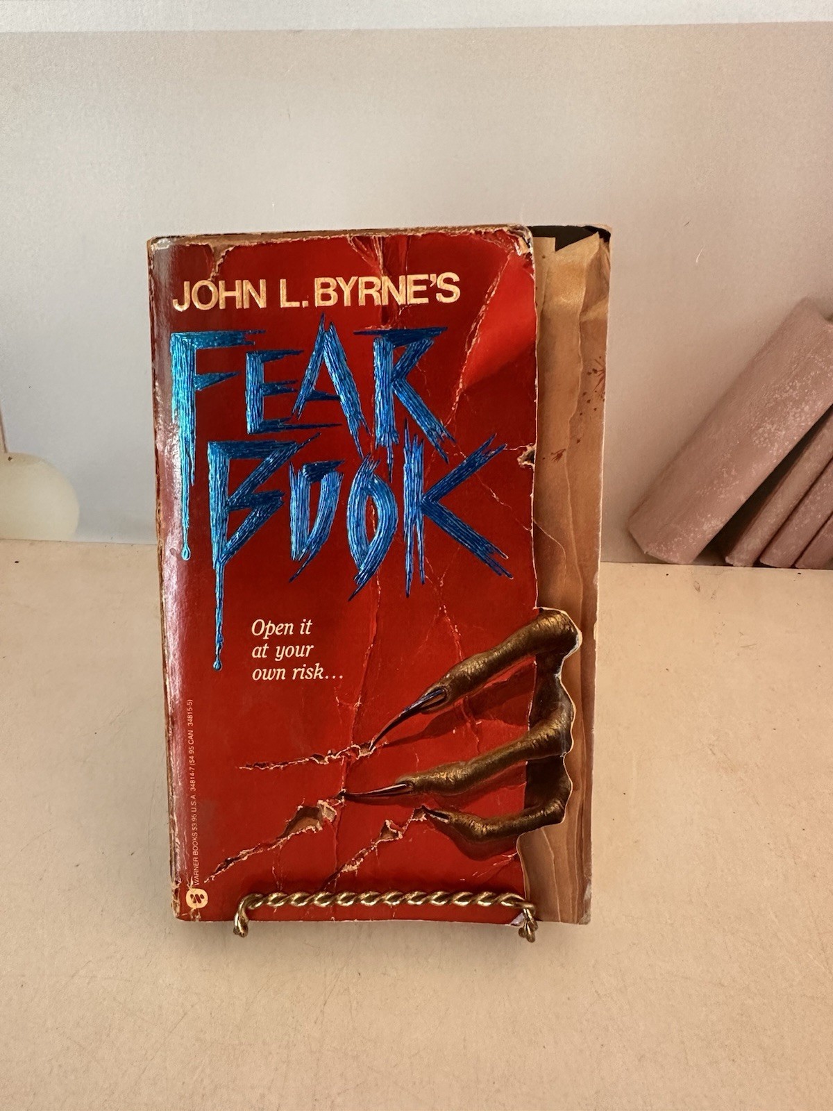 JOHN L. BYRNE’S FEAR BOOK 1st Edition 1988 Trade Paperback