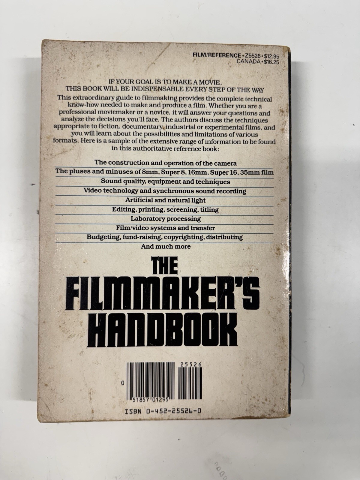 The Filmmaker’s Handbook Pincus, Edward & Ascher, Steven paperback Used – Good