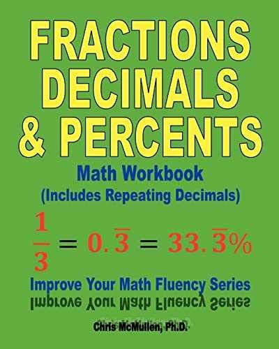 Fractions, Decimals, & Percents Math – Paperback, by McMullen Chris – Very Good