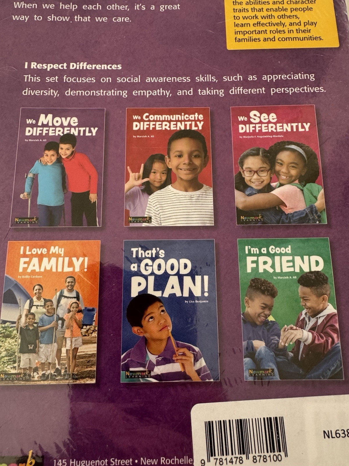 MySELF Theme: I Am a Responsible Community Member Book Set for Children