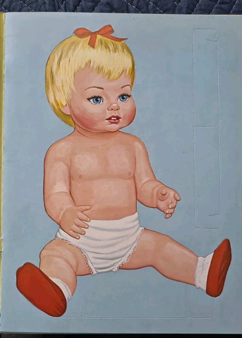 CHATTY BABY DOLL CLOTHES PAPERDOLL 1963 MATTEL ORIGINAL RARE UNCUT