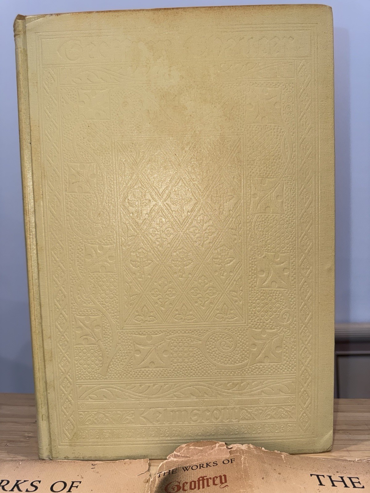 1958 Works of Geoffrey Chaucer Kelmscott Chaucer Facsimile William Morris Burn