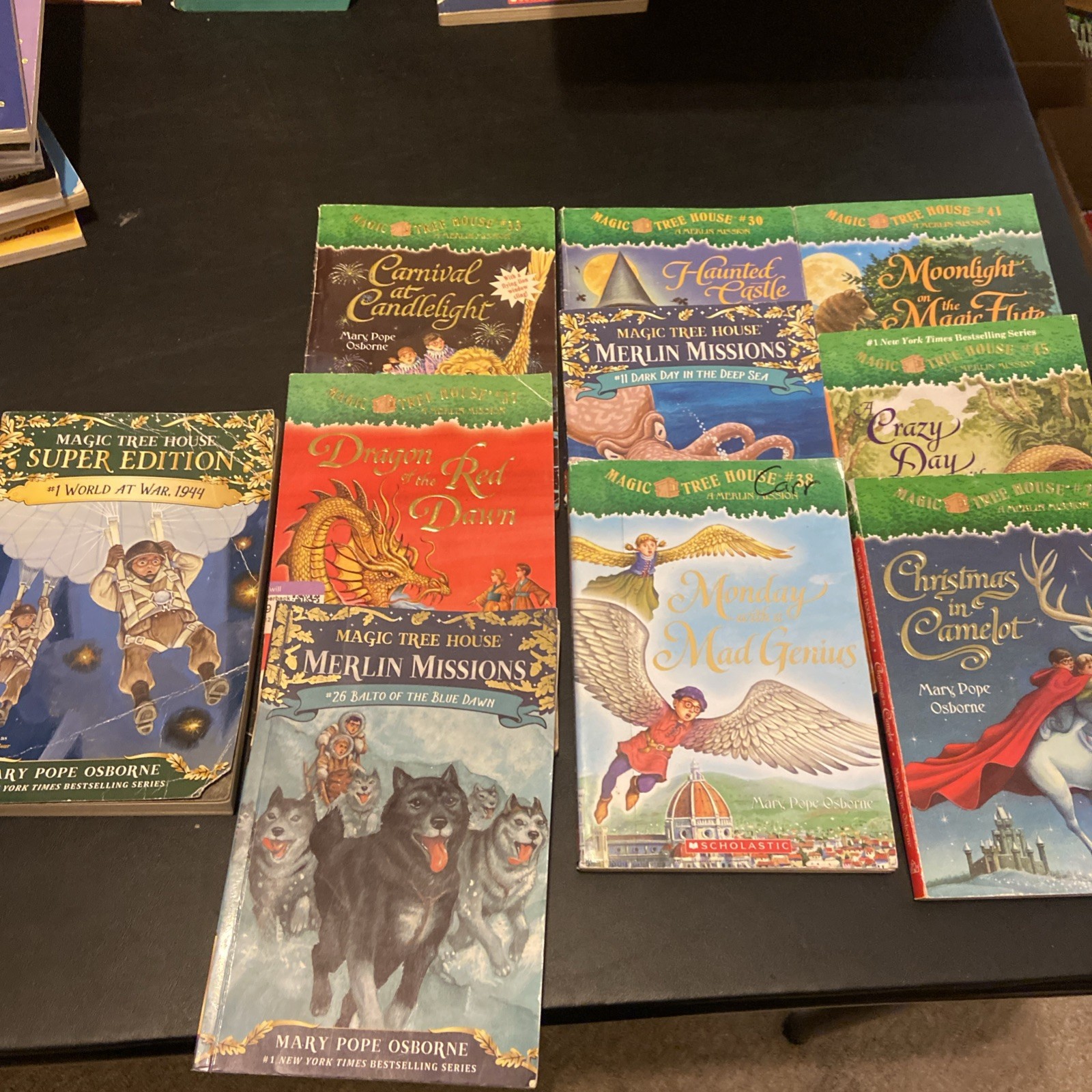 Magic Tree House + Merlin Missions + Research Guide Lot Of 51 PBs Acc-VG Cond