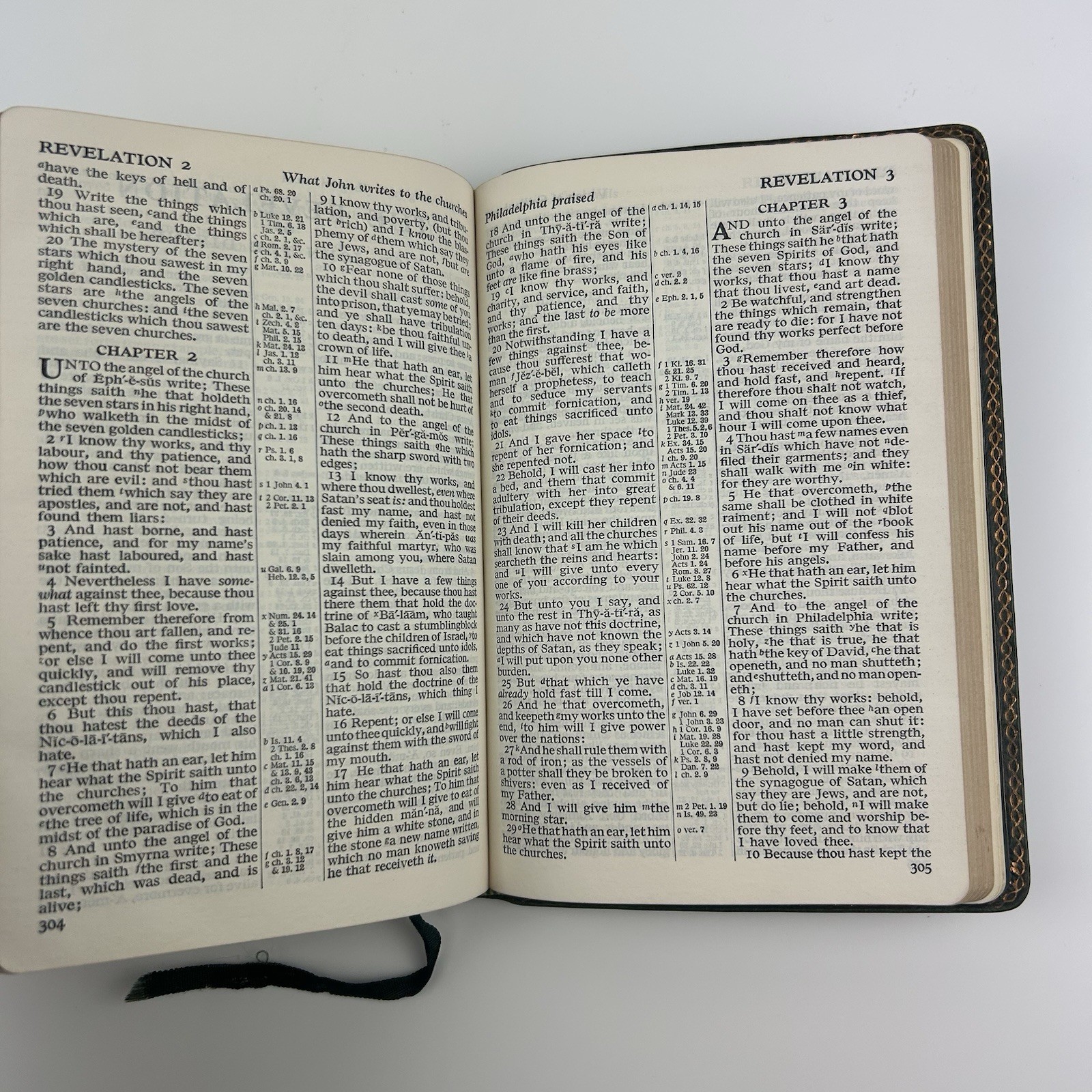 The Holy Bible King James Version Concordance Red Letter Leather Genuine Leather
