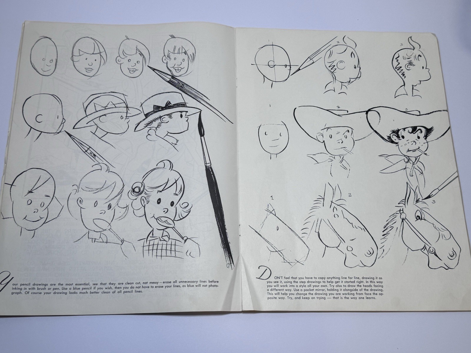 COMICS by Walter T Foster Instructional Drawing Book #23 VTG 1950s Hal Rasmusson