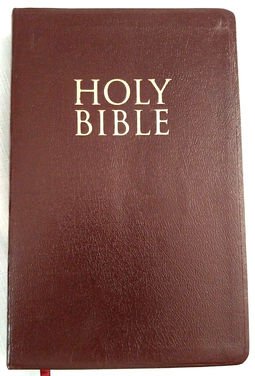 New,Indexed KJV Center Column Reference Bible, Burgundy Leather, RED LETTER,wBox