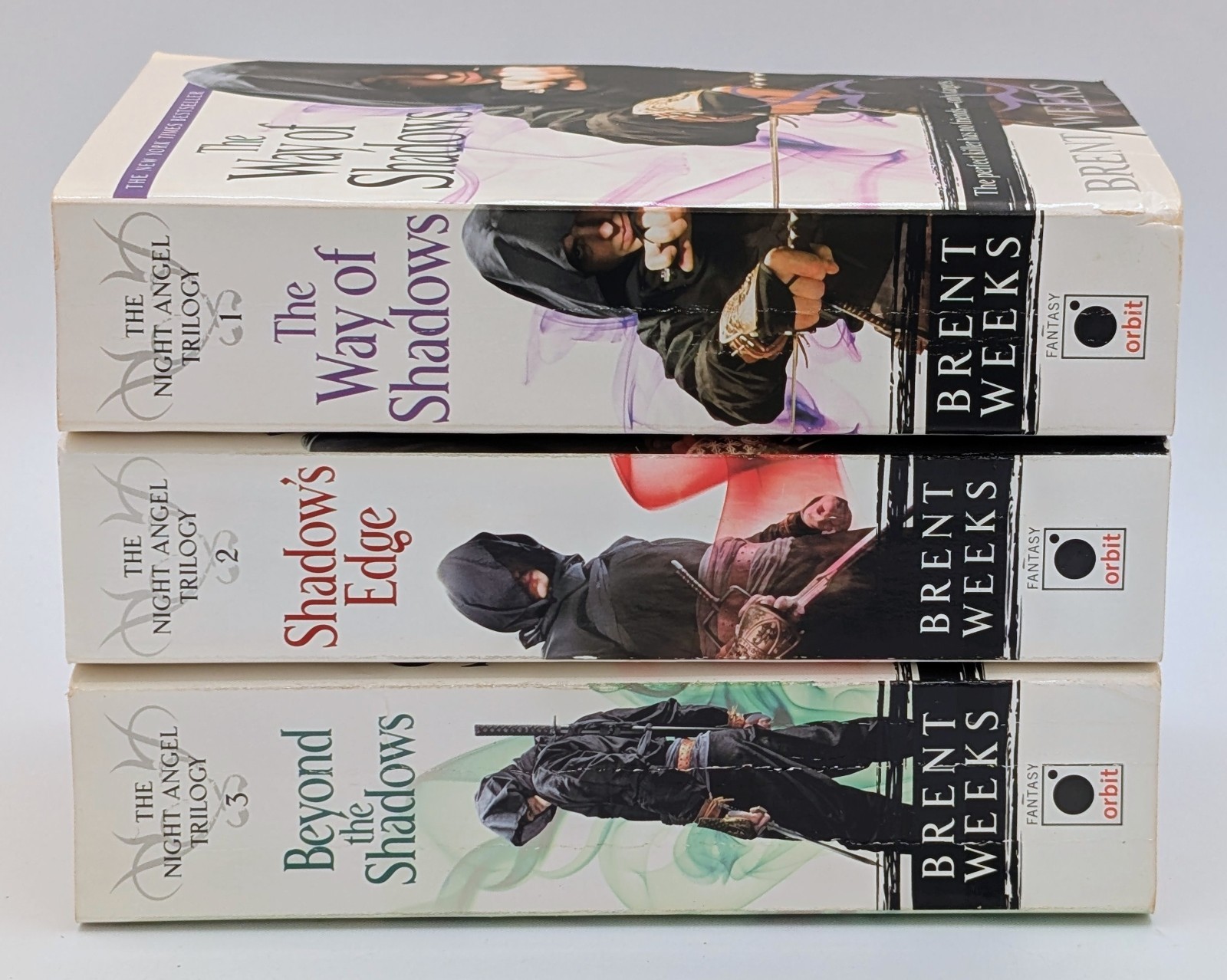 Night Angel Trilogy Brent Weeks Paperback Lot Books 1-3 Complete Fantasy Set