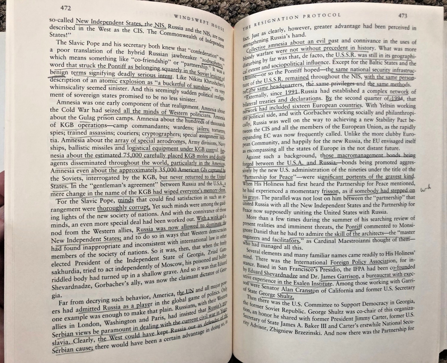 SIGNED 1ST ED HC Malachi Martin’s novel of Vatican intrigue, “Windswept House”