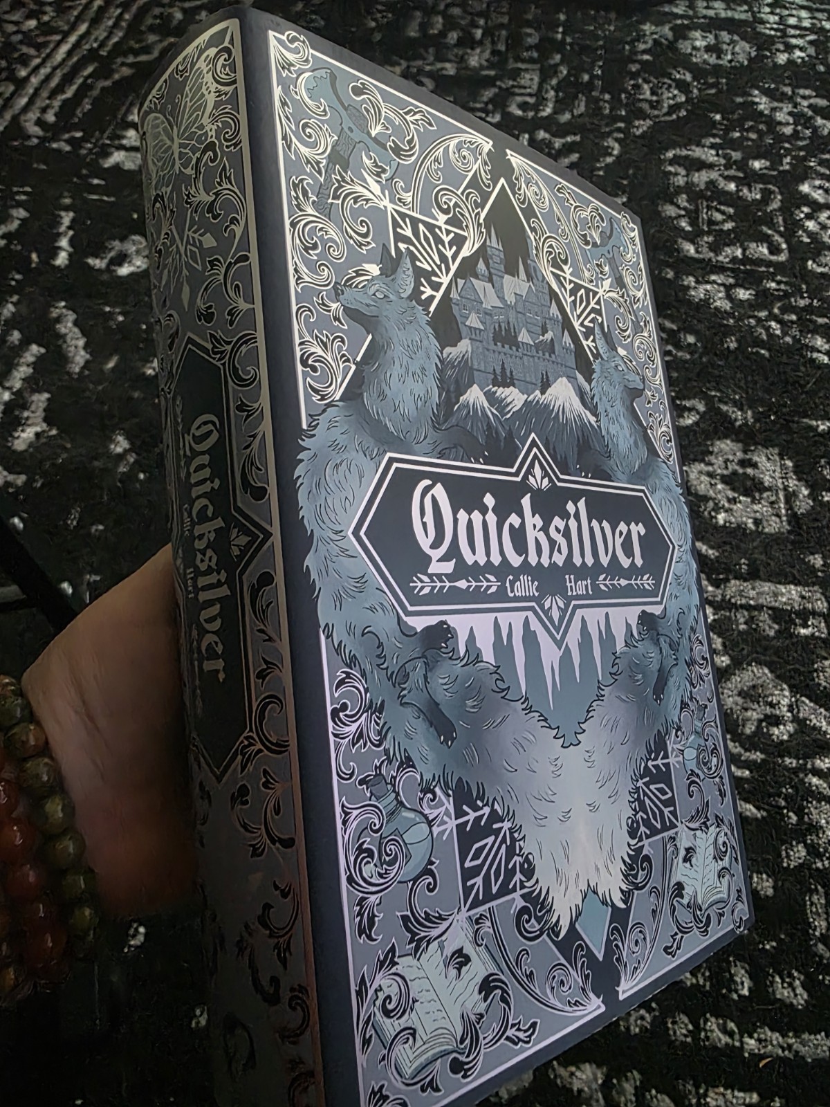 RARE NIB SIGNED Quicksilver Hardback Limited Edition Lilac Library Book