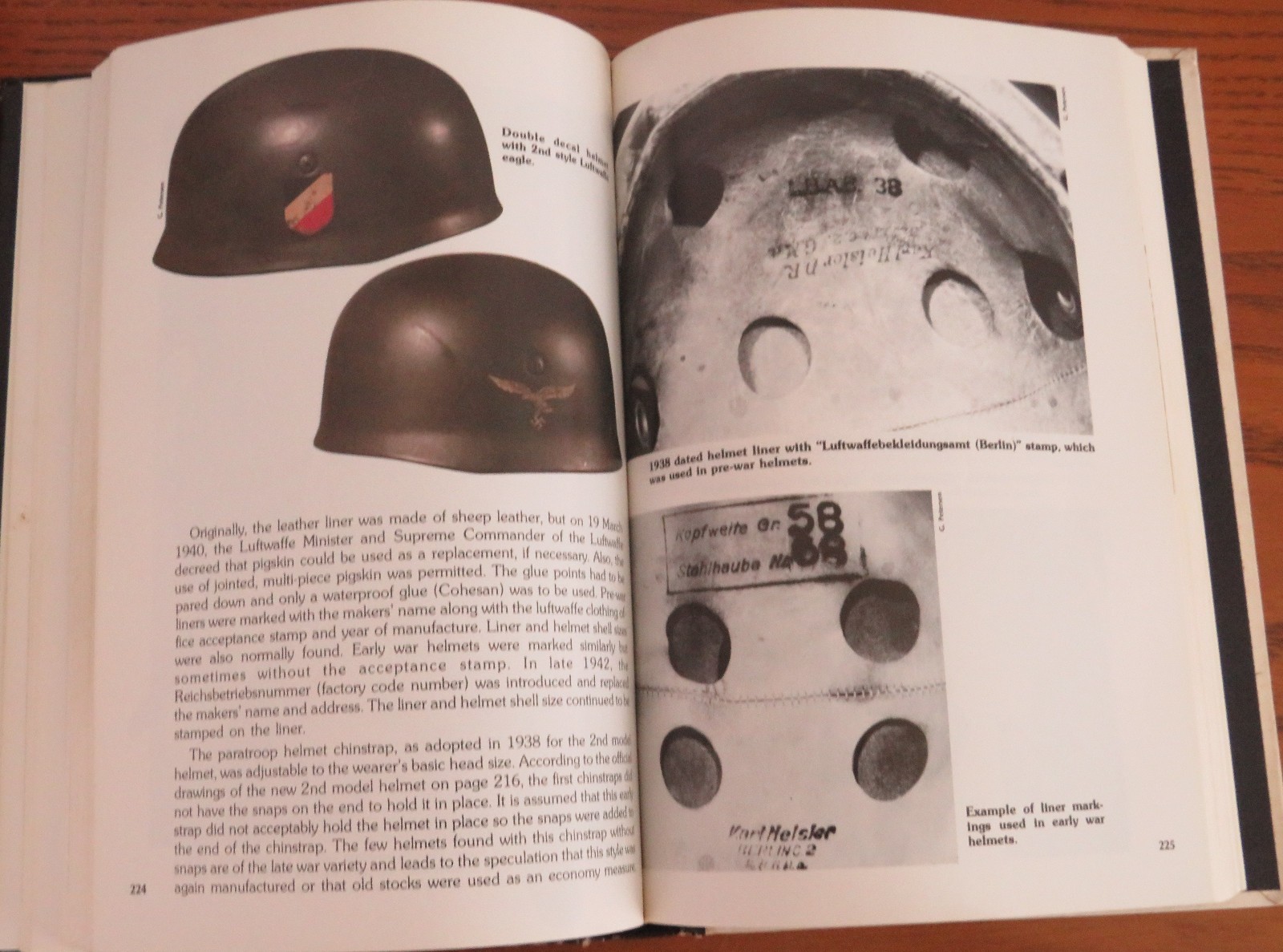 The History of the German Steel Helmet 1916-1945 By Ludwig Baer 1st Edition